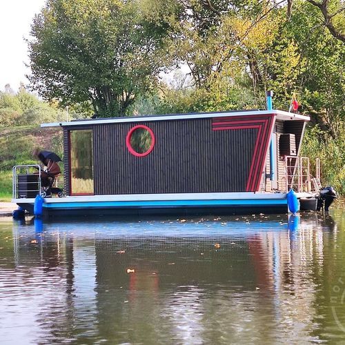 Bateau maison hors-bord - Eco18 - HOUSEBOAT - GPL / de pêche / en aluminium