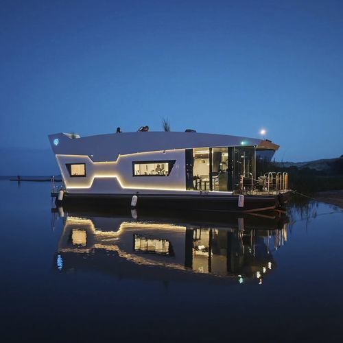Bateau maison multicoque - Nordic43 / Evo37 - HOUSEBOAT - hors-bord / bimoteur / en fibre de verre