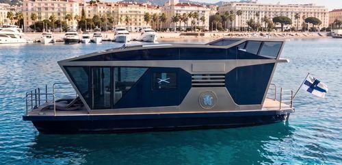 Bateau maison in-bord - Sabre 39 - Nordic Season - bimoteur / en fibre de verre / 2 cabines
