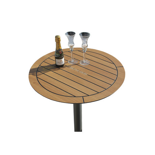 Table de cockpit pour yacht - t002 - NAUTICMAN® - fixe / en teck