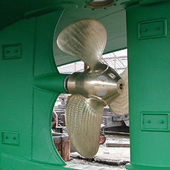 Hélice pour navire - XS / XL - Nakashima Propeller Co., Ltd. - à pas contrôlable / ligne d'arbre / 4 pales