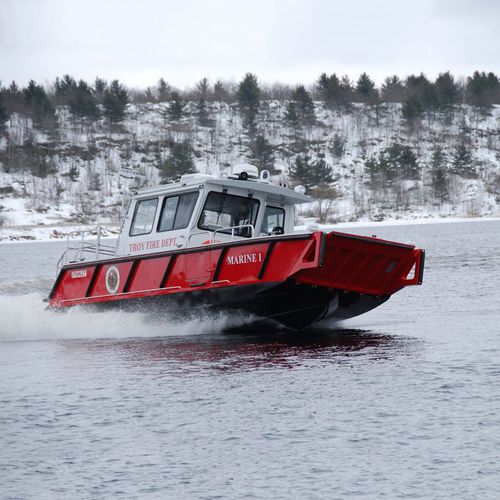 Bateau pompier - 32’ Bullnose - Stanley Aluminum Boats - hors-bord