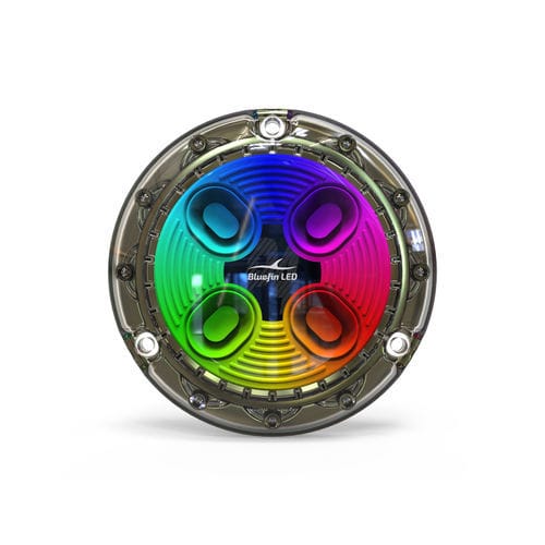 Éclairage sous-marin pour bateau - Piranha P4CC Hi Power - BluefinLed - pour yacht / LED RGBW / montage en surface