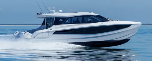 Vedette catamaran - 46 Coupe - AQUILA POWER CATAMARANS - hors-bord / hard-top / de sport