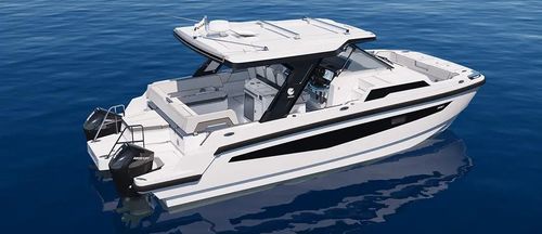 Vedette catamaran - 35  - AQUILA - hors-bord / bimoteur / carène à redan