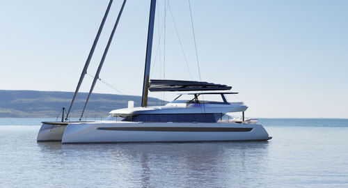 Sailing-yacht en carbone - 88 - HH CATAMARANS - catamaran / de course-croisière / 4 cabines