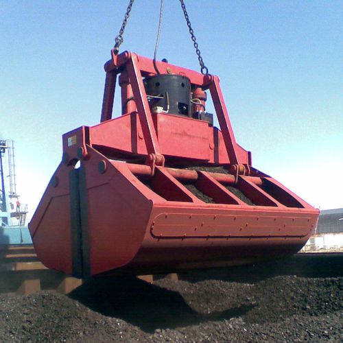 Grappin de décharge électrohydraulique - Clamshell  - Kardesler Kepçe Gemi Mak. Ins. San. Ve Tic. Ltd. Sti. - pour navire vraquier