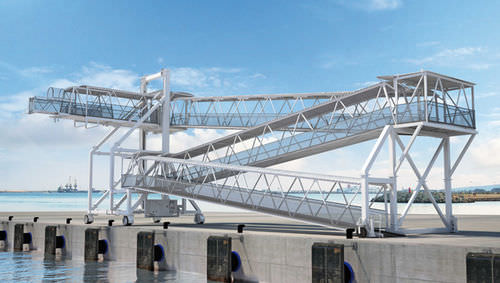 Passerelle d'embarquement pour navire de croisière - ARGOS - ADELTE - pour ferry / pour terminal / télescopique