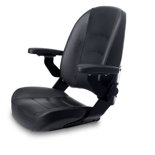 Siège pour bateau - COMMANDER BLACK - Shockwave Seats - avec accoudoirs / 1 place / noir