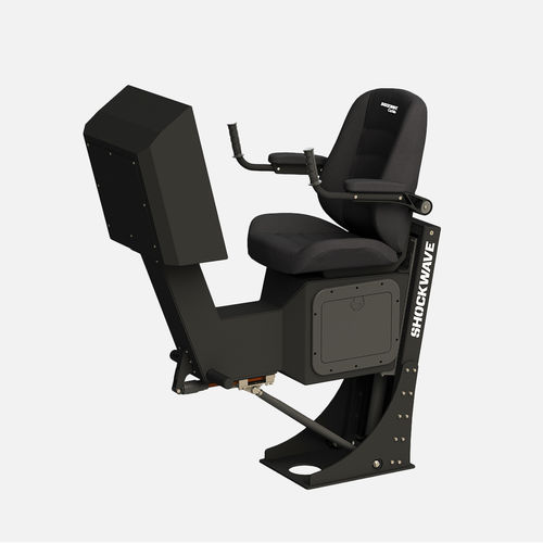 Siège pilote - SW-S4-6404 - Shockwave Seats - pour bateau / pour bateau à usage professionnel / avec accoudoirs