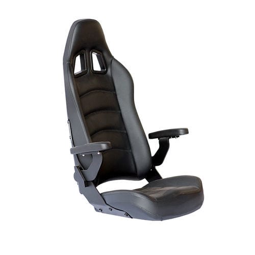 Siège pour bateau - COMMANDER HIGH-BACK - Shockwave Seats - avec accoudoirs / à dossier haut / pliable