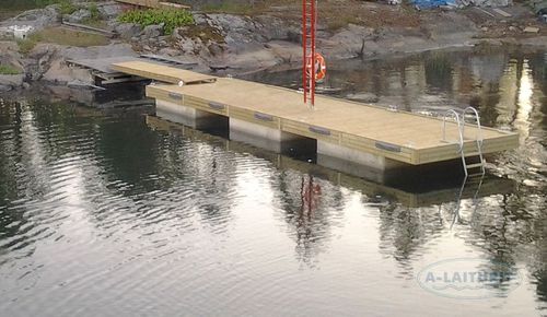 Ponton flottant - 092070 - A-Marinas - d'amarrage / pour marina / en béton