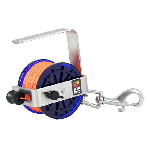 Moulinet De Plongée 150FT - Bobine Ligne Ancre Kayak Sous-Marine Avec Poignée - Équipement Plongée Épave Grotte