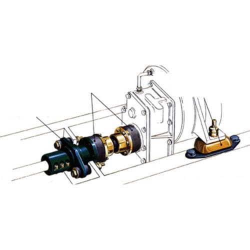 Accouplement mécanique flexible - aquadrive - pour bateau / antivibration
