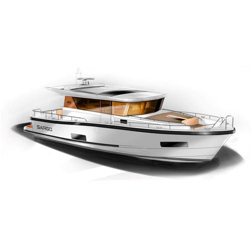 Vedette in-bord - 45 - SARGO BOATS / Sarins Batar Oy Ab - bimoteur / avec timonerie / IPS