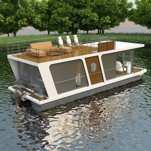 Bateau maison hors-bord - INDEPENDENT 12M - Waterbus S.C. - diesel / bimoteur / max. 12 personnes