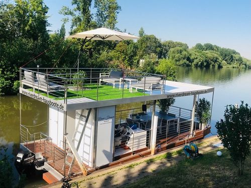 Bateau maison catamaran - PARTY  - Waterbus S.C. - hors-bord / double pont terrasse / de charter