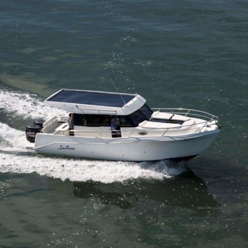 Cabin-cruiser hors-bord - 860 Blue Sky - San Remo Boats - bimoteur / hard-top / 4 couchages