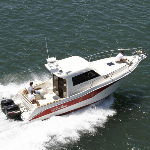 Cabin-cruiser hors-bord - 930 Fisher Lux - San Remo Boats - bimoteur / hard-top / de pêche sportive