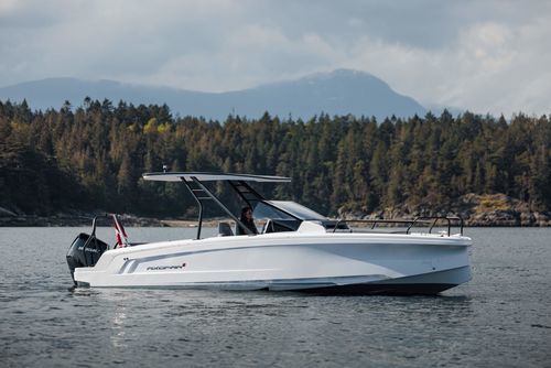 Cabin-cruiser hors-bord - 25 CROSS TOP - Axopar Boats Oy - open / à console centrale / de croisière côtière