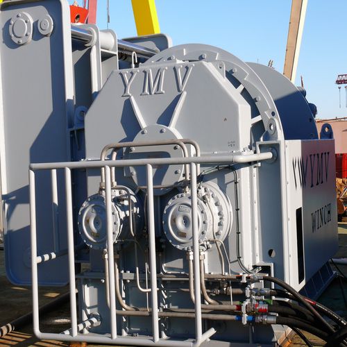 Treuil à compensation active - AHCW - YMV CRANE AND WINCH SYSTEMS - pour navire / de remorquage / de recherche océanographique