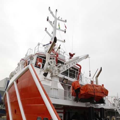 Bossoir pour bateau de sauvetage - YMV-RC/H-C15X3.5 - YMV CRANE AND WINCH SYSTEMS - pour radeau de survie / hydraulique / électrique