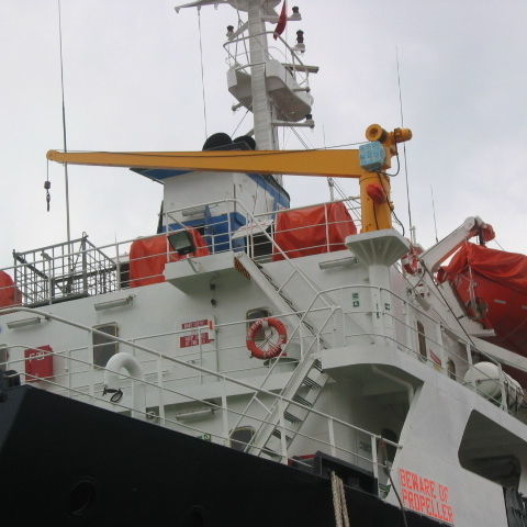 Grue à flèche - FBC - YMV CRANE AND WINCH SYSTEMS - pour navire / de pont