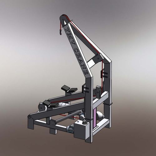 Bossoir pour navire - A-FRAME - YMV CRANE AND WINCH SYSTEMS - hydraulique
