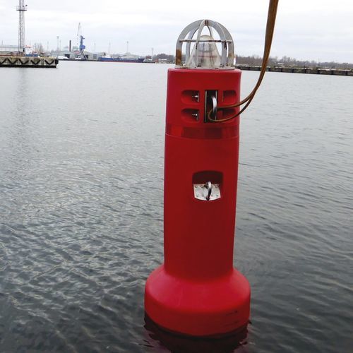 Bouée de balisage - PBM10 - Mediterráneo Señales Marítimas, S.L. - pour terminal portuaire / en polyéthylène / cylindrique