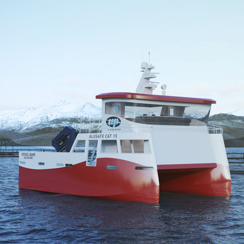 Bateau de travail - ALUSAFE CAT 15 - Maritime Partner AS - catamaran / in-bord / en aluminium