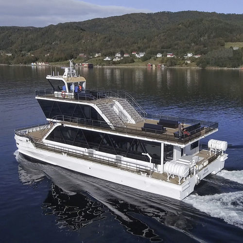 Bateau à passagers - ALUSAFE CAT 24 Hybrid - Maritime Partner AS - catamaran / hybride diesel-électrique / en aluminium