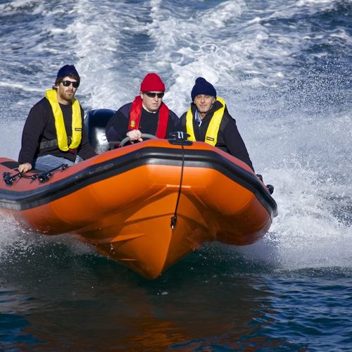 Bateau pneumatique hors-bord - DR-500 - Vanguard International - semi-rigide / open / à console jockey