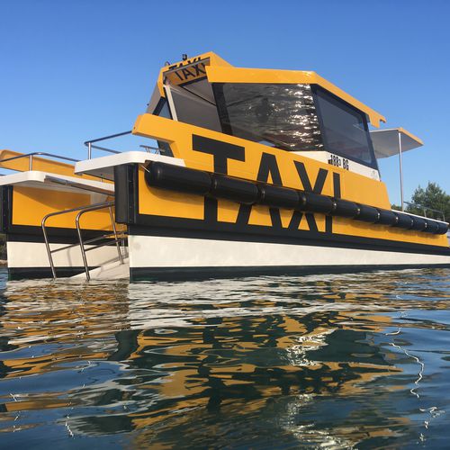 Bateau taxi - AGENA MARIN - bateau de support pour la plongée / bateau de transport logistique / catamaran