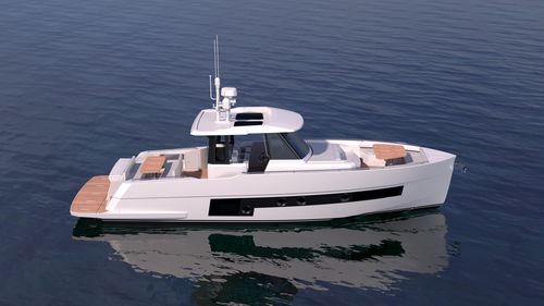 Vedette in-bord - 400 - Sundeck Yachts AG - diesel / bimoteur / à cockpit fermé