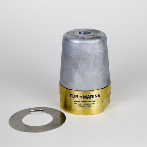 Anode sacrificielle pour bateau - TOR MARINE SRL - en zinc / de laiton / en acier inoxydable