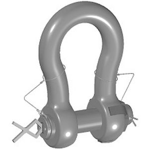 Manille pour navire lyre - ROV - GN Rope Fittings - à axe imperdable / d'assemblage / forgée