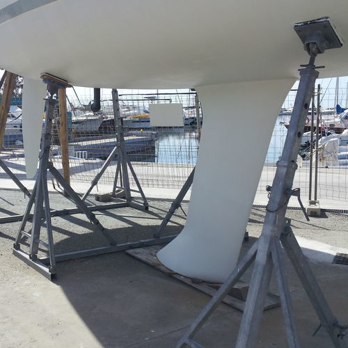 Pied de mise sur cale pour bateau - CDR 12 - fgm tecnology - ajustable / inclinaison réglable