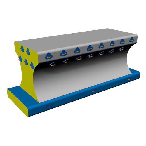 Jeu aquatique podium - ROUGH PATH - Hydrofun LTD - pour base de loisirs / gonflable
