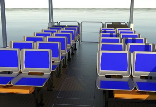 Bateau à passagers - PRO 9.0 Passengers - SUN CONCEPT - hors-bord / solaire électrique / en fibre de verre