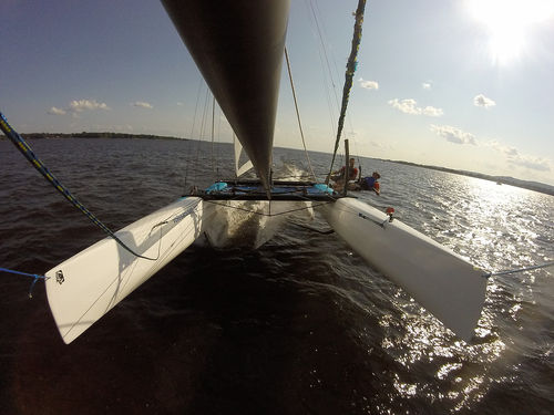 Catamaran de sport à foil - Mystere ESPADON AD - Voile Sansoucy - de loisir / double