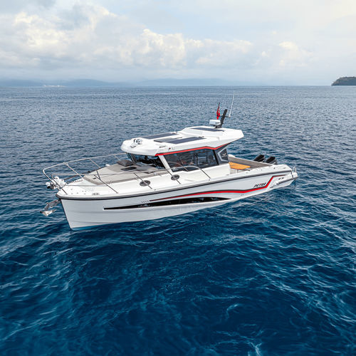 Vedette hors-bord - PETRA SF-39 - MERCAN YACHTING - bimoteur / hard-top / de chasse sous-marine