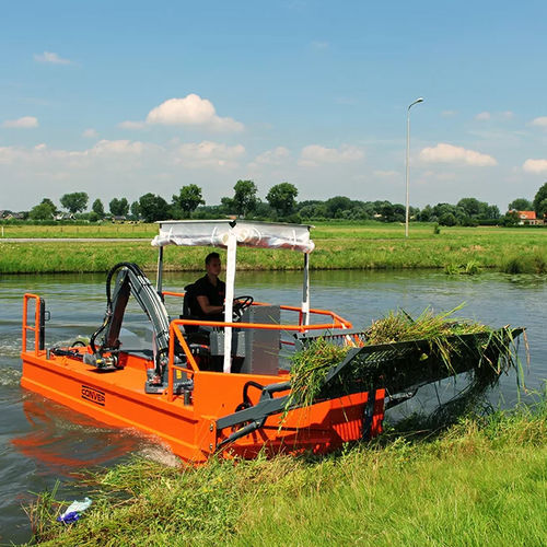 Bateau de travail - C96-5 - Conver - bateau tondeuse / diesel