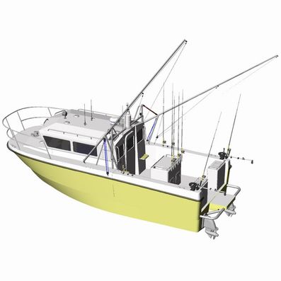 Bateau de travail - ST-9000 series - Uniworkboats SIA - catamaran / hors-bord