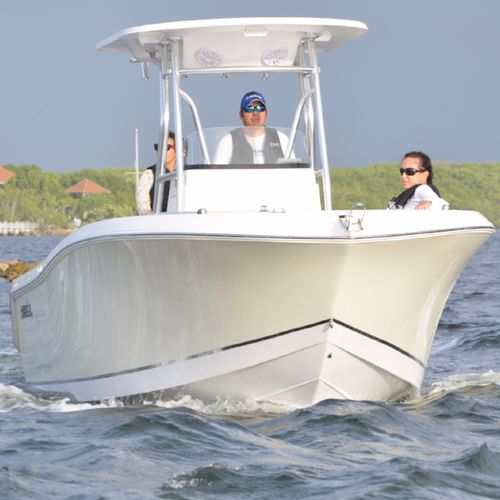 Coque open hors-bord - 238 RX - Release Boats - à console centrale / de pêche sportive / T-Top