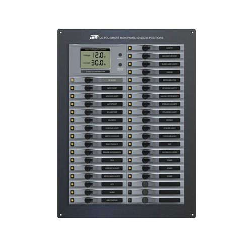 Unité de distribution d'alimentation pour bateau - DC PDU Smart Main Panel,12VDC(24VDC)/35 Positions - APM TECHNOLOGIES (Dongguan) Co., Ltd