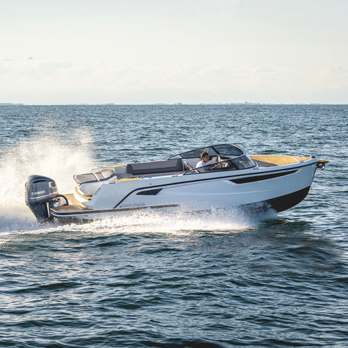 Cabin-cruiser hors-bord - 25 CABIN EVO - ALFASTREET YACHTS - diesel / essence / coque planante
