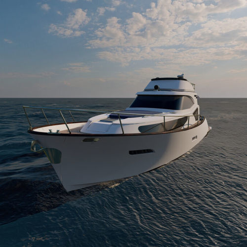 Vedette in-bord - Issa 45 Fly - Monachus Yachts - bimoteur / à fly / de sport