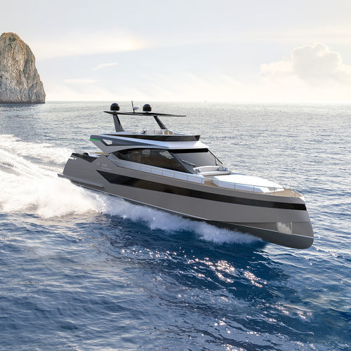 Motor-yacht de croisière - RIVERA 780 - Kabe Yachts - à fly / hard-top / IPS