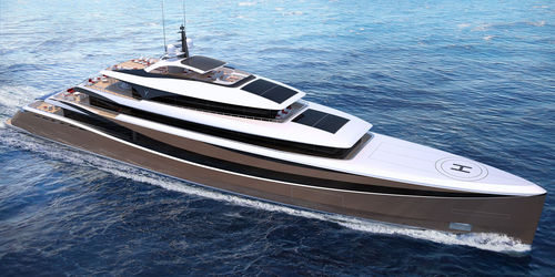 Mega-yacht de croisière - FRYNE - Kabe Yachts - raised pilothouse / avec héliport