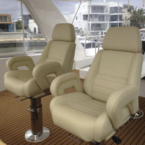 Siège pilote - PORTOFINO HELM I - M Melfi Designs Pty Ltd - pour bateau / pour yacht / avec accoudoirs